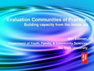 Evaluation Communities of Practice: Building capacity from the inside out