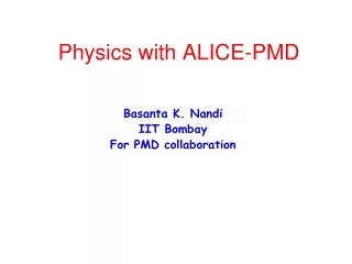 Physics with ALICE-PMD