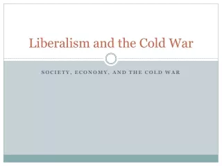 Liberalism and the Cold War
