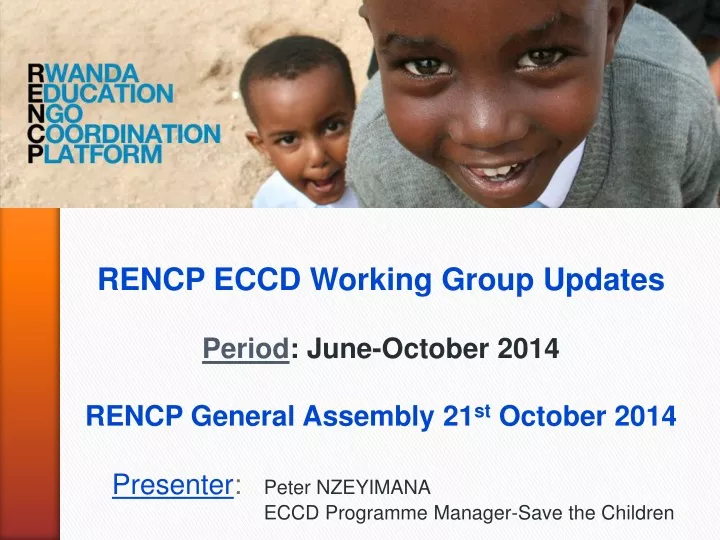 rencp eccd working group updates period june