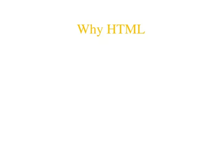 why html