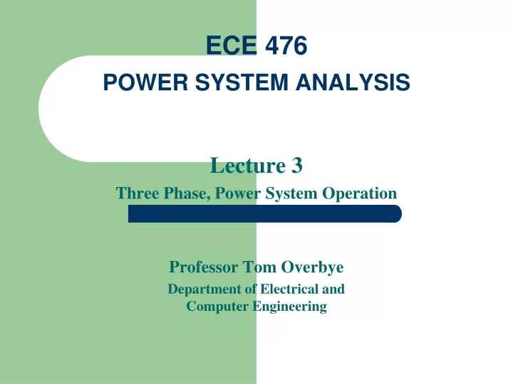 ece 476 power system analysis