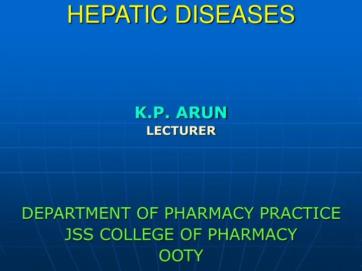 hepatic diseases