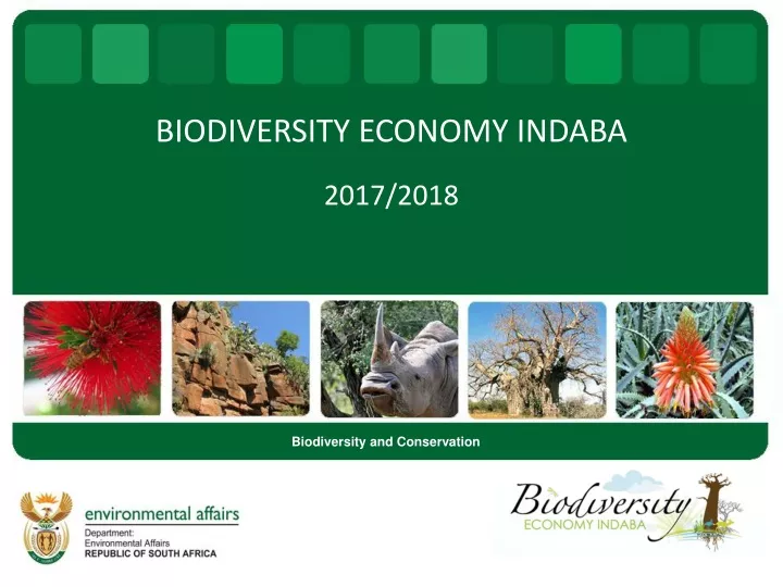 biodiversity economy indaba