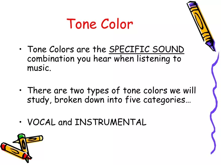 tone color