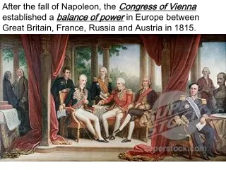 The Congress of Vienna put the “legitimate” Bourbon King,  Louis XVIII , in charge of France.