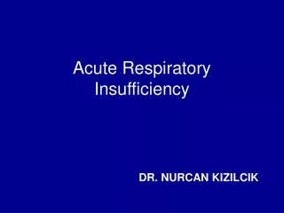 Acute Respiratory Insufficiency