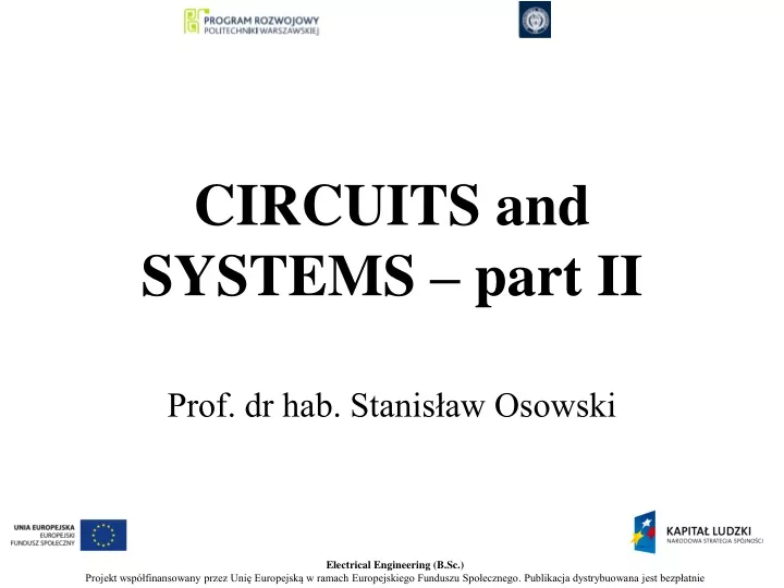 circuits and systems part i i
