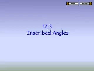 12.3  Inscribed Angles