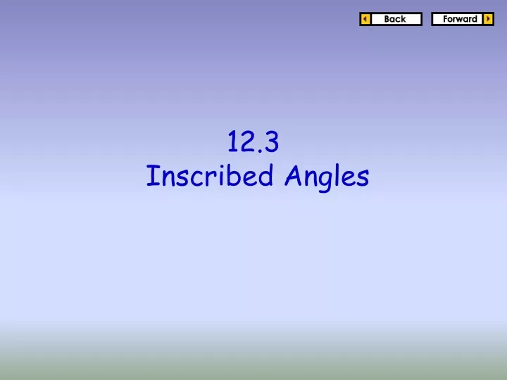 12 3 inscribed angles