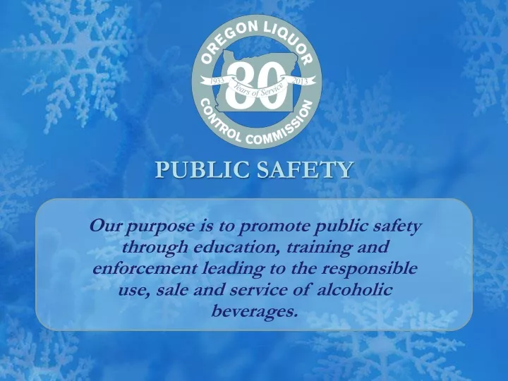 public safety our purpose is to promote public