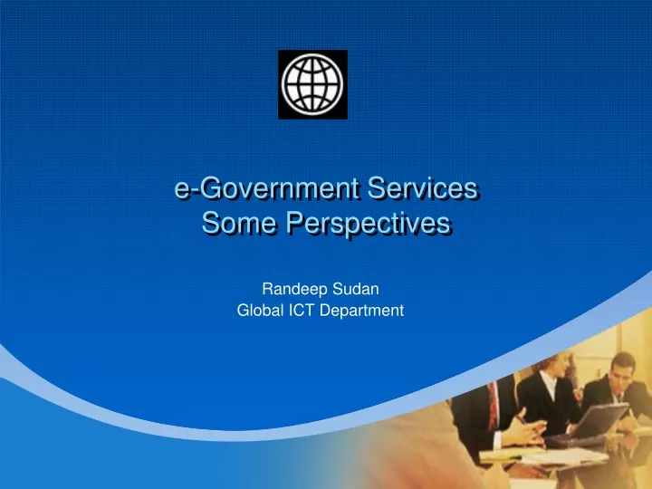e government services some perspectives
