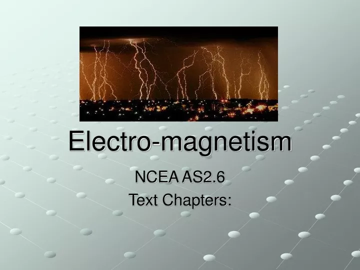 electro magnetism