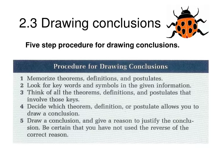 2 3 drawing conclusions