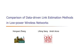 Comparison of Data-driven Link Estimation Methods in Low-power Wireless Networks