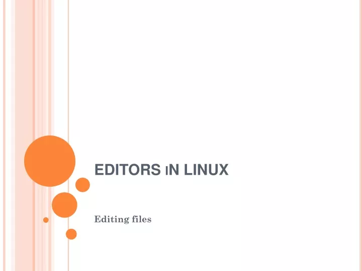 editors in linux