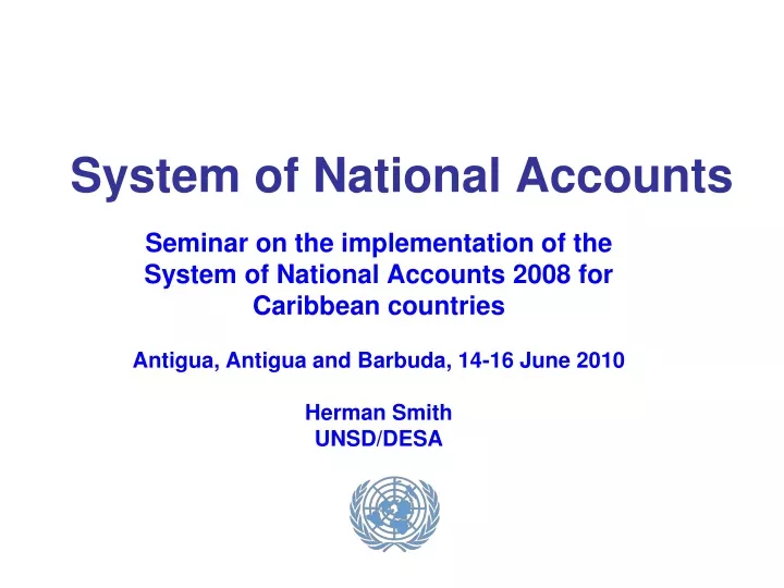 system of national accounts