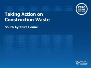 Taking Action on Construction Waste