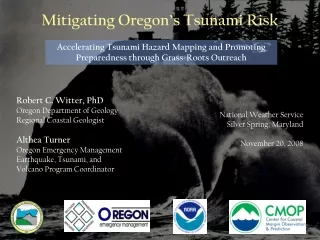 Mitigating Oregon’s Tsunami Risk