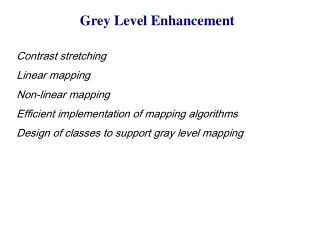 Grey Level Enhancement