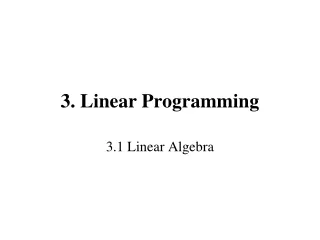 3. Linear Programming