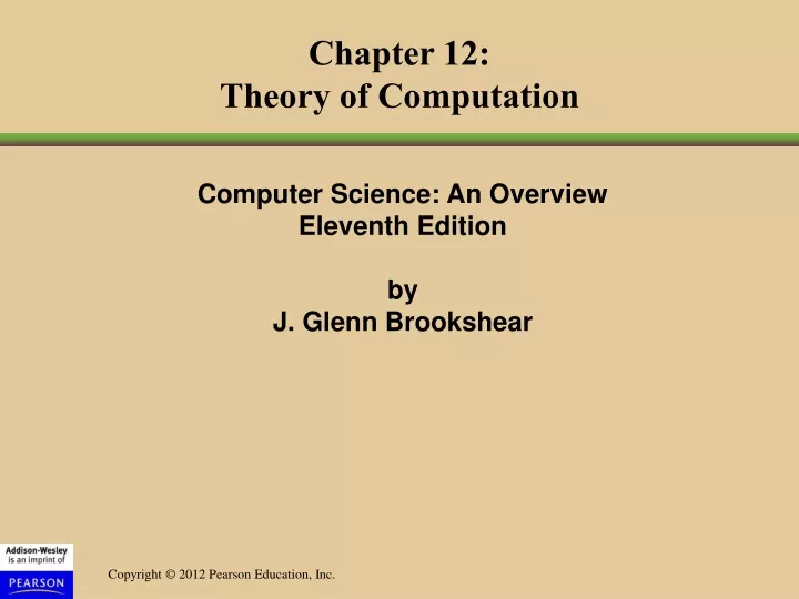 chapter 12 theory of computation