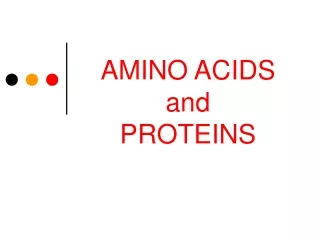 AMINO ACIDS and  PROTEINS