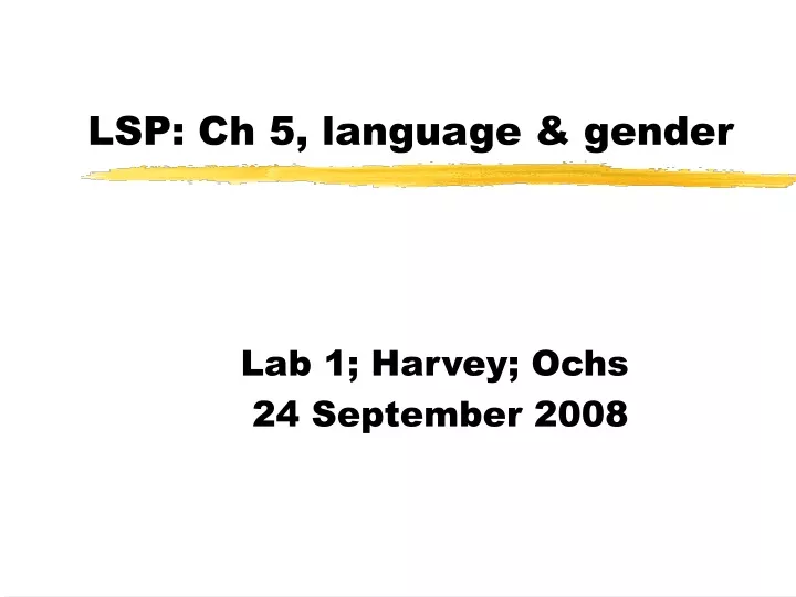 lsp ch 5 language gender