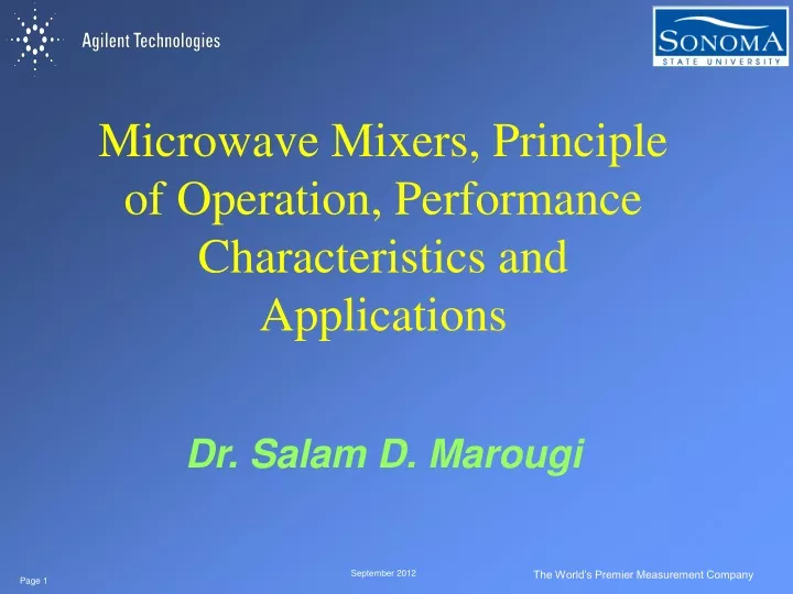 microwave mixers principle of operation