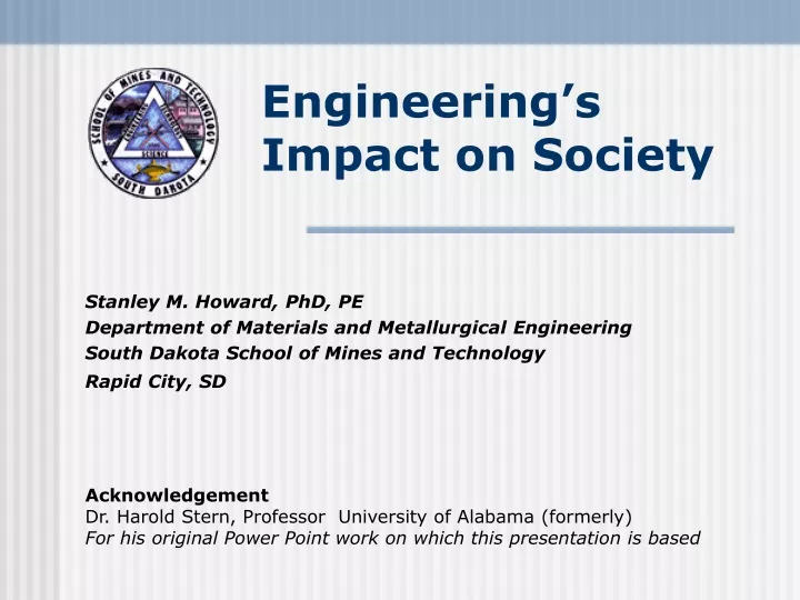 engineering s impact on society