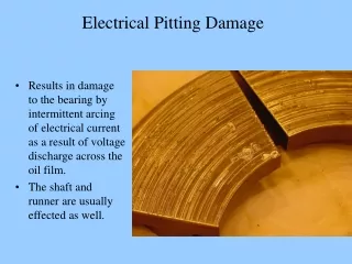 Electrical Pitting Damage