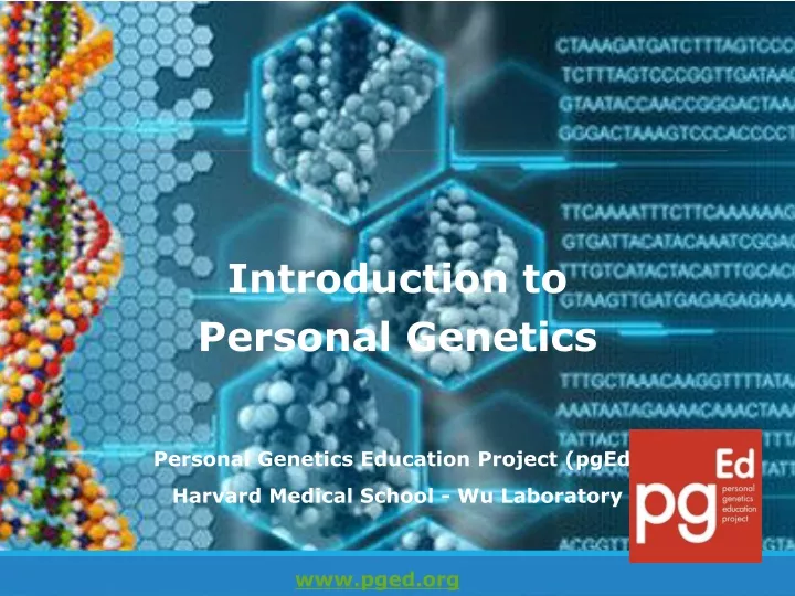 introduction to personal genetics personal