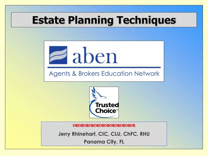 estate planning techniques