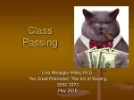 Class  Passing - slide 1