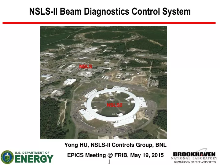nsls ii beam diagnostics control system