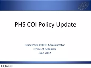 PHS COI Policy Update