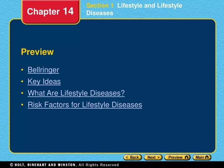 section 1 lifestyle and lifestyle diseases