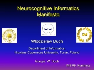 Neurocognitive Informatics  Manifesto