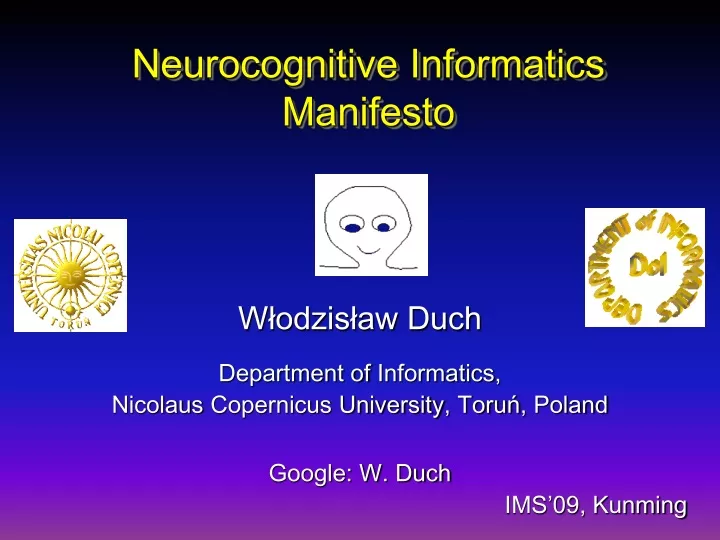 neurocognitive informatics manifesto
