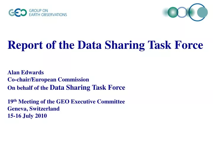 report of the data sharing task force alan