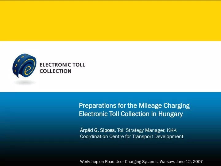 preparations for the mileage charging electronic