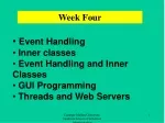 Event Handling  Inner classes  Event Handling and Inner Classes   GUI Programming - slide 1