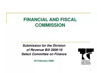 FINANCIAL AND FISCAL COMMISSION