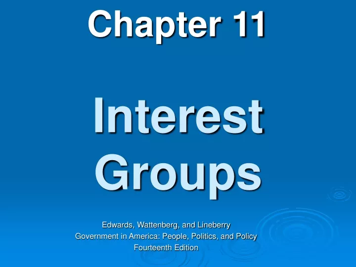 interest groups