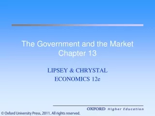 The Government and the Market Chapter 13