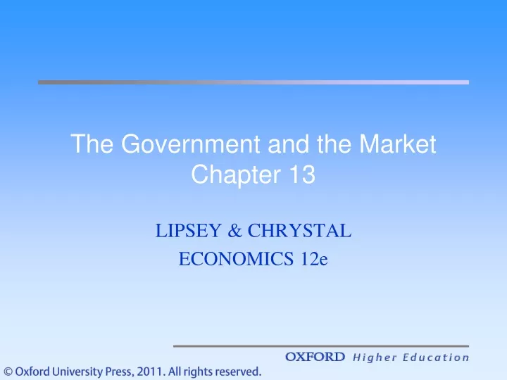 the government and the market chapter 13