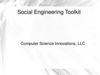 Social Engineering Toolkit