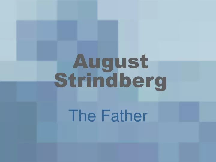 august strindberg