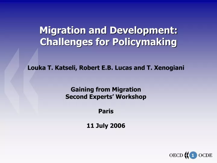 migration and development challenges for policymaking