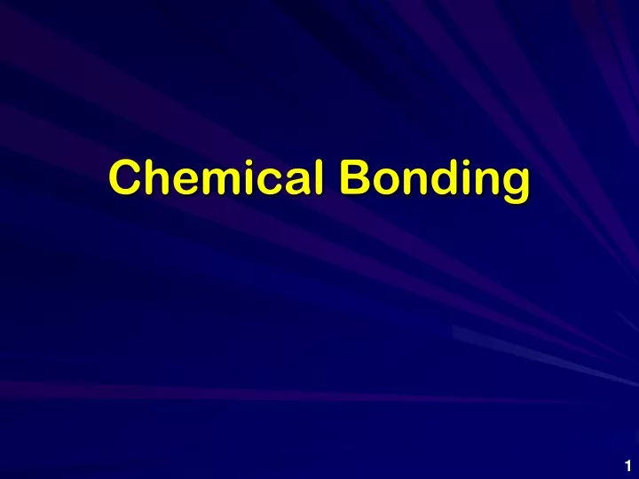 chemical bonding